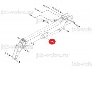 Втулка в основание г/цилиндра смещения стрелы [1208/0021] для погрузчика JCB 540-170