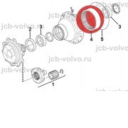 Шестерня с внутренним зацеплением [VOE11716599] для Volvo BL61 PLUS, BL71 PLUS