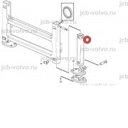 Направляющая задних стабилизаторов (аутригеров), круглая [VOE15604496] для Volvo BL61 PLUS, BL71 PLUS