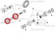 Подшипник хвостовика (главная пара) [VOE11709299] для Volvo BL61B, BL71B