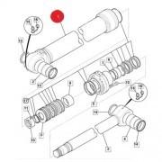 Гидроцилиндр подъема стрелы (проверка VIN!) [VOE14563900], предназначенный для Volvo EC 240B