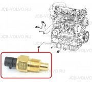 Датчик температуры охлаждающей жидкости [ 6718414 ] для KUBOTA V3300 DI-T Bobcat S250