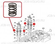 Клапанная пружина [6680863 , K1C010-13240 ] для KUBOTA V3300 DI-T Bobcat S250