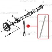 Штанга толкателя [ 6680708, K1C010-15110 , K1C01015110] для KUBOTA V3300 DI-T BOBCAT S250