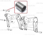 Центральная втулка в задний рычаг стрелы (узел крепления рычага к стреле) (Проверка VIN!) [6728800] - для погрузчика Bobcat S250