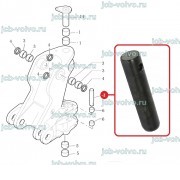 Палец (Крепление штока г/цилиндра поворота стрелы) [ 85803192 ] для Case 570T, 580T , 580ST, 590T, 695ST