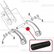 Палец ( Крепление тяг ковша к рукояти) [ 84171343 ] для Case 570T, 580T , 580ST, 590T, 695ST