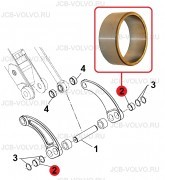 Втулка в рычаг ковша [ 84170654 ] для Case 570T, 580T , 580ST, 590T, 695ST