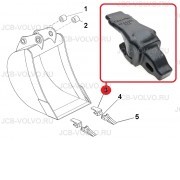 Адаптер коронки ковша [ 84318729 ] для Case 570T, 580T , 580ST, 590T, 695ST