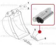 Фиксатор коронки ковша [ 84318739 ] для Case 570T, 580T , 580ST, 590T, 695ST