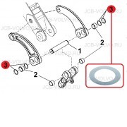 Шайба [ 84231927 ] для Case 570T, 580T , 580ST, 590T, 695ST