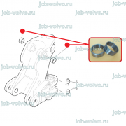 Втулка в каретку (узел крепления г/цилиндра стрелы ) [ 87672407 ] для Case 570T, 580T , 580ST, 590T, 695ST