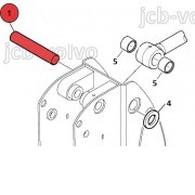 Палец (Крепление штока г/цилиндра рукояти) [ 84605280 ] для CASE 570ST, 580T/ST, 590ST, 695ST