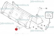 Палец крепления основания г/цилиндра челюсти [ 47714778 ] для CASE 570ST, 580T/ST, 590ST, 695ST