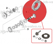 Главная пара [ 84190500 ] для Case 570T, 570ST