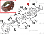 Корпус ступицы [ 47484456 ] для Case 570T, 570ST