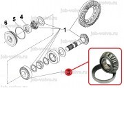 Подшипник хвостовика [ 87747982 ] для Case 580T, 580ST