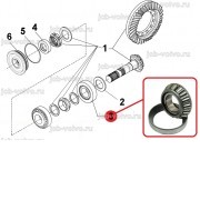 Подшипник хвостовика [ 84299345 ] для Case 580T, 580ST, 590ST