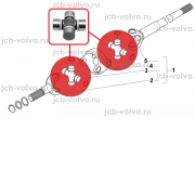 Крестовина полуоси [ 84258434, 5191457 ] для Case 580T, 580ST, 590ST