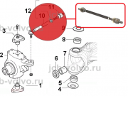 Рулевая тяга в сборе [ 84337081, 87489981 ] для Case 580T, 580ST, 590ST