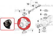 Поворотный кулак [ 84259614 ] для Case 580T, 580ST,590ST