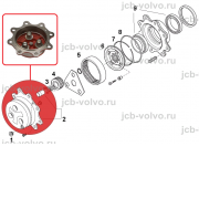 Крышка ступицы [ 84249603 ] для Case 580T, 580ST, 590ST