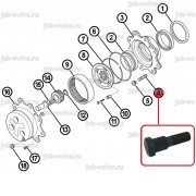 Шпилька колесная [ 84264323 ] для Case 580T, 580ST, 590ST