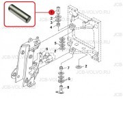 Палец (Верхний узел крепления поворотной бабки к каретке) [ C04B34 ] для CUKUROVA ( TARSUS, ELAZ) 883/885/888
