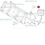 Палец крепления штока г/цилиндра челюсти [ C04A25 ] для CUKUROVA ( TARSUS, ELAZ) 883 / 885 / 888