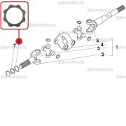 Фигурная шайба на ступичную полуось (зубья наружу)
