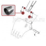 Втулка в рукоять (соединение с ковшом) [ 131004-00023A ] для экскаватора DOOSAN DX210W-5, DX225LC-5