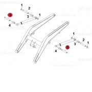 Палец (крепление штока г/цилиндра подъема к передней стреле) (325SL, 325SK- Проверка VIN!) [AT435991] для John Deere 325K, 325J, 325SL