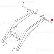 Палец левый (Крепление передней стрелы к раме) Проверка VIN! [T214969] для John Deere 325K, 325J, 325SL