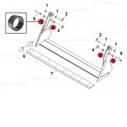 Втулка (Крепление челюсти к ковшу) 4 шт. [T128533] для John Deere 325K, 325J, 325SL
