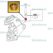 Втулка в каретку ( нижняя, в узел крепления штока г/цилиндра поворота стрелы) [T201362] для John Deere 315SL, 325SL, 325J, 325K