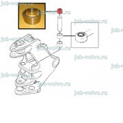 Втулка в каретку ( верхняя, в узел крепления штока г/цилиндра поворота стрелы) [T201361] для John Deere 315SL, 325SL, 325J, 325K