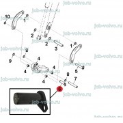 Палец крепления штока г/цилиндра ковша к трапеции [AT482071 / AT324237] для John Deere 315SL, 325SL, 325J, 325K
