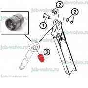 Втулка в шток г/цилиндра рукояти [H151820] для John Deere 315SL, 325SL, 325J, 325K
