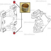 Втулка в каретку (Верхнее и нижнее крепление поворотного блока стрелы к каретке) [T154621] для John Deere 315SL, 325SL, 325J, 325K