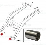 Втулка в переднюю стрелу (крепление передней стрелы к ковшу) [T154165] для John Deere 315SL