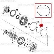 Уплотнение тормозного поршня [ T218782, T280912 ] для John Deere 315, 325