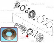 Тормозной поршень [ T228997, T280911 ] для John Deere 315, 325