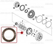 Тормозной диск (фрикционный) [ T159475 ] для John Deere 315, 325