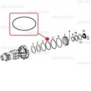 Уплотнение тормозного поршня [ T218485 ] для John Deere 315, 325