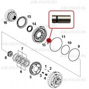 Штифт + уплонение [ T228996, T159487 ] для John Deere 315, 325