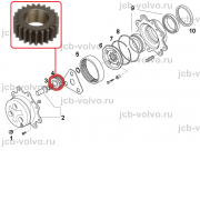 Планетарная шестерня (сателлит) [ AT414573, T292965 ] для JOHN DEERE 315SK, 315SL, 325K, 325J