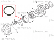 Стопорное кольцо [ T228911 ] для JOHN DEERE 315SK, 315SL, 325K, 325J