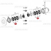 Диск сцепления (фрикцион) [ T375566, T375549 ] для John Deere 315SL, 315SL, 325J, 325K