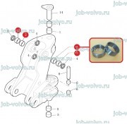 Втулка в каретку (узел крепления г/цилиндра стрелы ) [85801029] для New Holland B90B, B110B, B115B