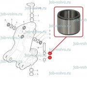 Втулка в каретку (Крепление штока г/цилиндра поворота стрелы) [85803193] для New Holland B90B, B110B, B115B